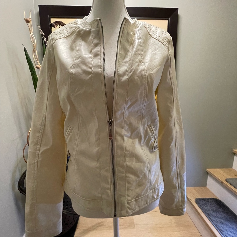 Vegan Leather Moto Jacket by Therapy
